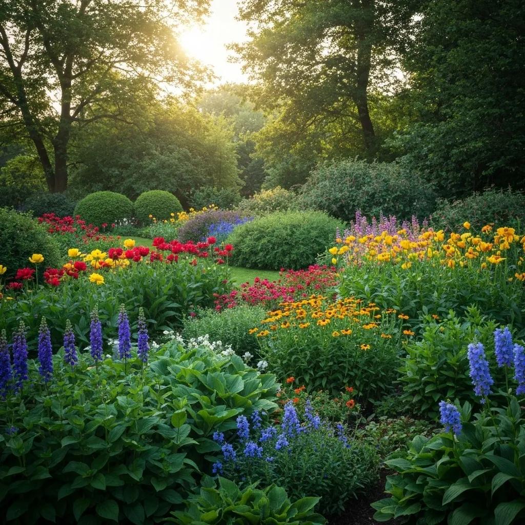 Drought-tolerant garden featuring native plants and modern landscape design