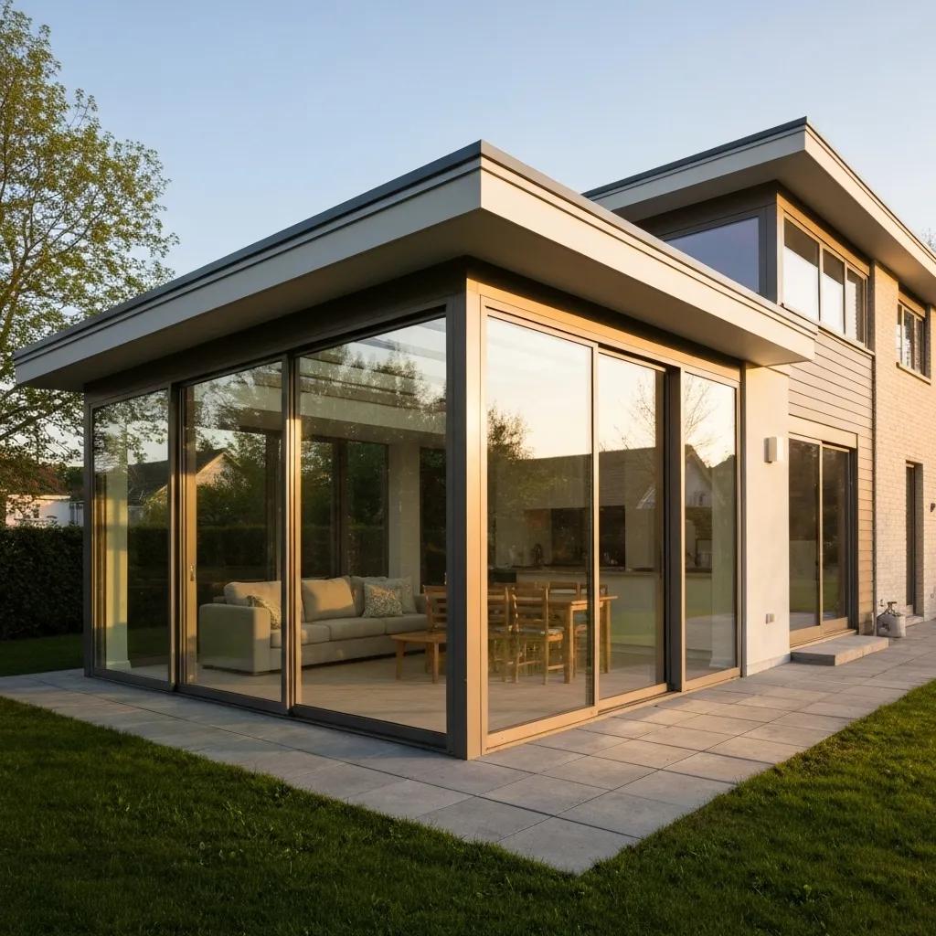 A1 Constuction and Remodeling Las Vegas | How to Effectively Plan Your Home Addition Modern home addition showcasing architectural design and landscaping